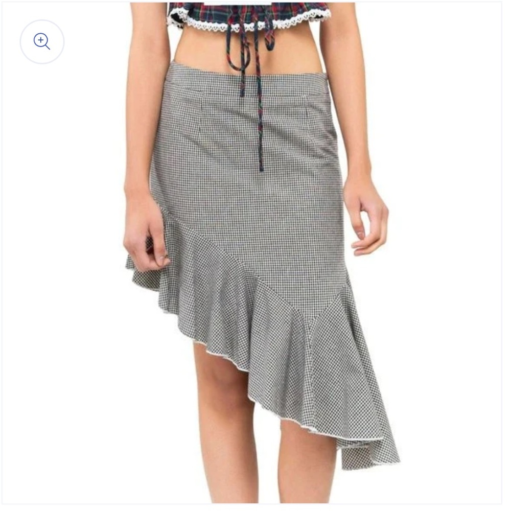 NEW Pol Asymmetrical Skirt with Ruffles